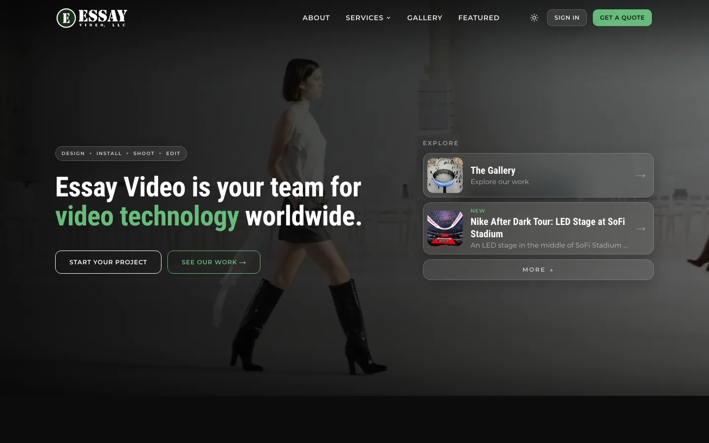 The Essay Video website