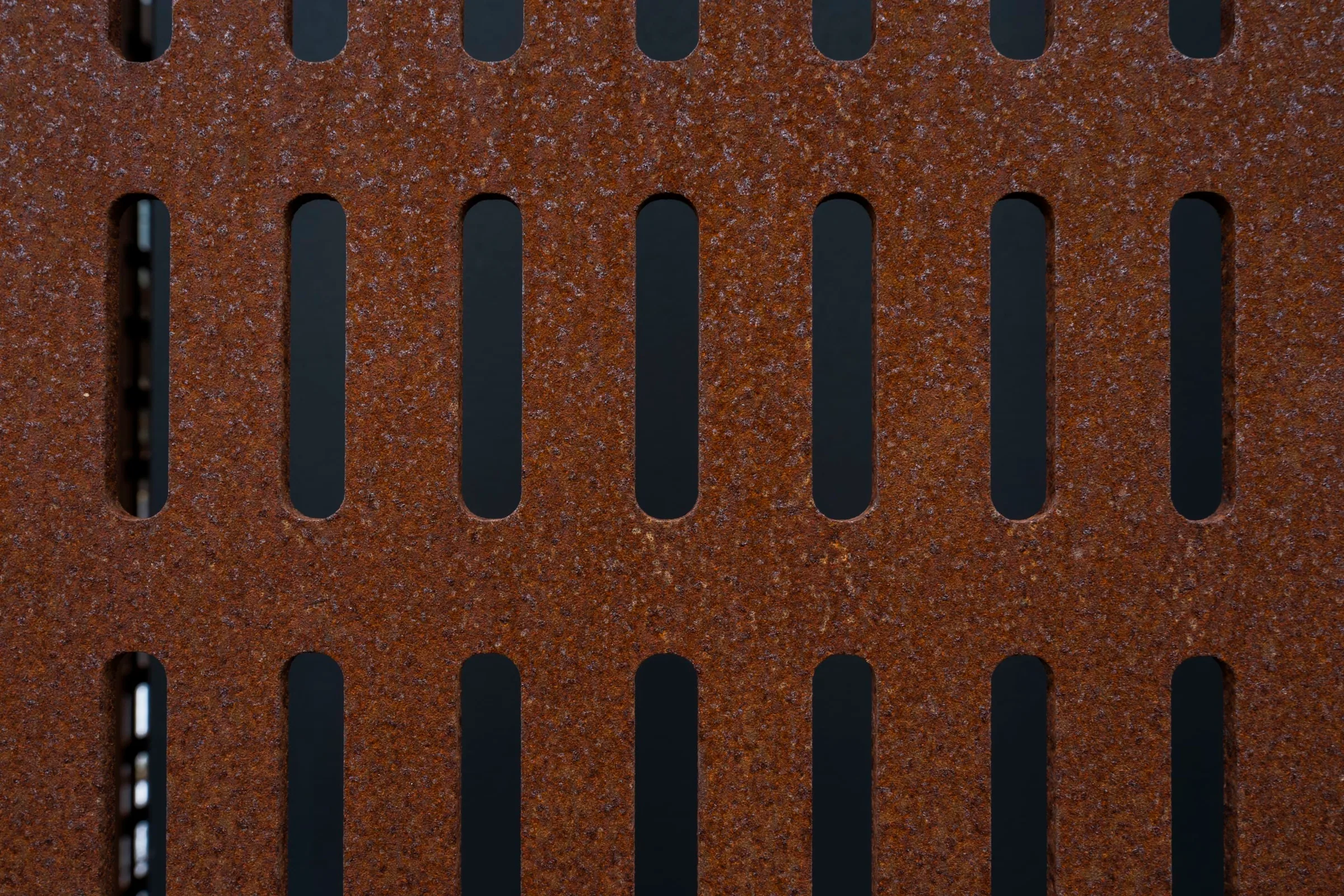Close on slotted perforations in the weathered steel